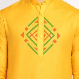 DEVOILER Ethnic Motif Printed Straight Kurta with Pyjamas image 2