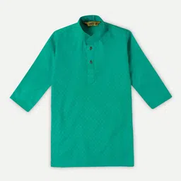 Pro-Ethic STYLE DEVELOPER Boys Green Regular Kurta with Pyjamas image 2