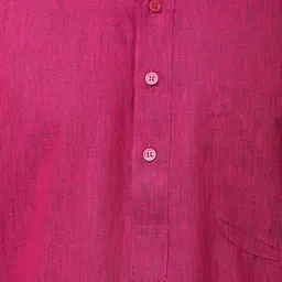 Exotic India Men Regular Pure Cotton Kurta with Pyjamas image 4