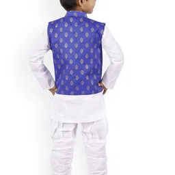 BAESD Boys Regular Kurta with Pyjamas With Nehru Jacket image 2