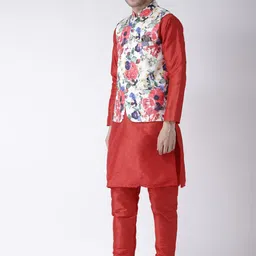 hangup plus Men Kurta Set With Nehru Jacket image 2