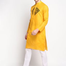 DEVOILER Ethnic Motifs Printed Regular Kurta With Pyjamas image 5