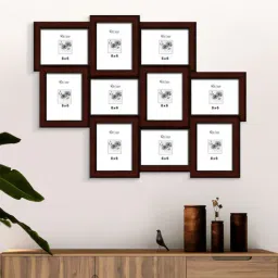 elegant arts and frames 10 in 1 Red Solid Wood Collage Photo Frames-picture-38