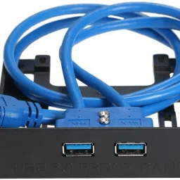 SCALEBEE USB 3.0 Front Panel Hub 2 Port Expansion Bay 20 Pin to USB3.0 60cm Bracket USB Adapter-3