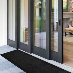 Kuber Industries Black Solid Rubber Anti-Slip Doormat-image-24