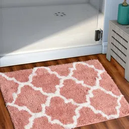 AEROHAVEN Peach & White Moroccan Microfiber Bath Mat-image-86