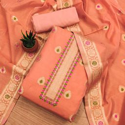 JATRIQQ Art Silk Unstitched Dress Material-image-43