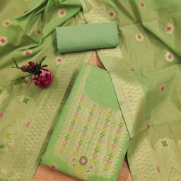 JATRIQQ Art Silk Unstitched Dress Material-image-52
