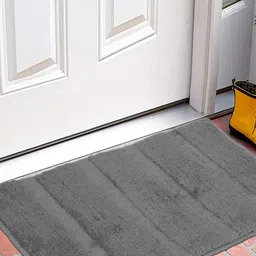 Kuber Industries Grey Striped Cotton Door Mat-64