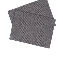 Saral Home Basics Plush Chenille 2 Pcs Textured Anti-Skid Door Mats-image-95