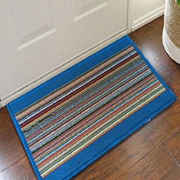Status Blue & Red Striped Anti-Skid Door Mat-5
