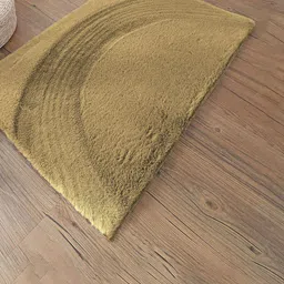 LUXEHOME INTERNATIONAL Camel Brown Single Anti Slip Doormat-51