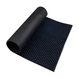 Kuber Industries Black & Blue Printed Anti-Skid Doormat-image-98