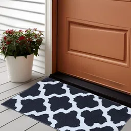 Bajo's Grey & White Printed Anti-Skid Doormats-picture-51