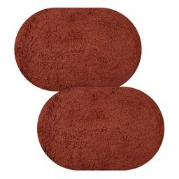 Kuber Industries 2 Pieces Brown Cotton Softness & Comfort Doormat-image-5