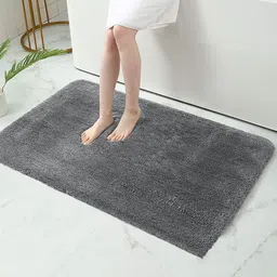 LUXEHOME INTERNATIONAL Grey Solid 1900 GSM Anti-Skid Bath Rug-image-20