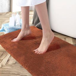 LUXEHOME INTERNATIONAL Rust Solid Doormat-44