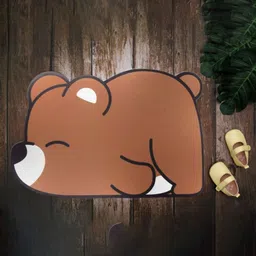 Yellow Bee Brown Bear Anti-Skid Door Mat-43