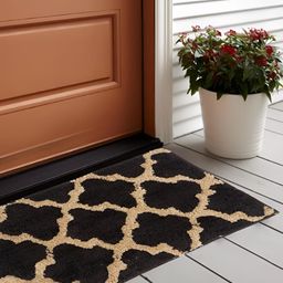 Bajo's Brown & Beige Printed Anti-Skid Doormat-66