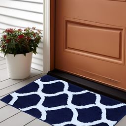 Bajo's Blue & White Anti-Skid Doormat-image-7