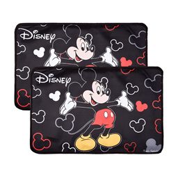 Kuber Industries Black & White 2 Pcs Disney Mickey Doormats-19