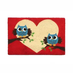Sapana Carpet-Mats Red & Beige Printed Anti-Skid Rectangular Doormat-16