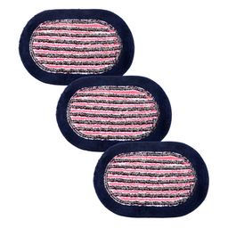 Kuber Industries Pink & Blue 3 Pieces Anti-Skid Doormats-image-52