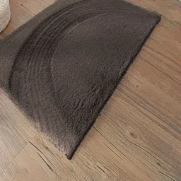 LUXEHOME INTERNATIONAL Coffee Brown Solid Rectangle Anti-Skid Doormats-9