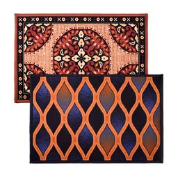 Kuber Industries Assorted 2 Pieces Anti-Skid Doormats-8