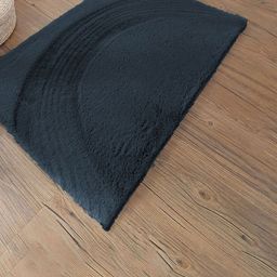 LUXEHOME INTERNATIONAL Black Self Design 1800GSM Floor Runner-picture-36