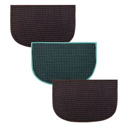 Kuber Industries Green & Brown 3 Pcs Printed Anti-Skid Doormats-54