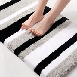Bajo's Black & White Self-Designed Anti-Skid Doormat-15