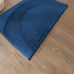 LUXEHOME INTERNATIONAL Teal Blue Solid Ultra Soft Anti-Skid Door Mat-image-68