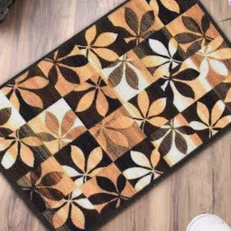 Gallery99 Brown & White Floral Printed Doormat-24