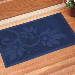 Gallery99 Blue Self-Design Doormat-47