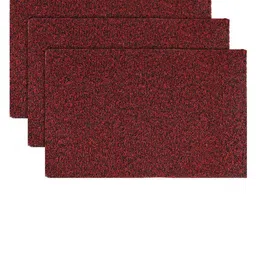 Kuber Industries Set of 3 Solid Anti-Skid Doormats-80