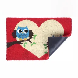 Sapana Carpet-Mats Red & Beige Printed Anti-Skid Rectangular Doormat image 4