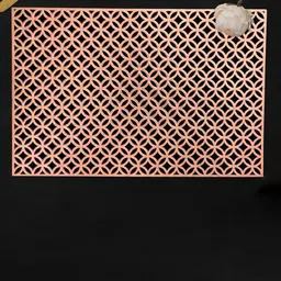 Dakshya Industries 2-Pcs Copper-Toned Self Design Rectangular Table Placemats image 2