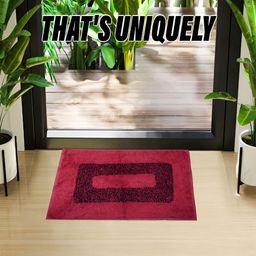 Kuber Industries Red & Green 3 Pcs Cotton Rectangular Doormats image 5