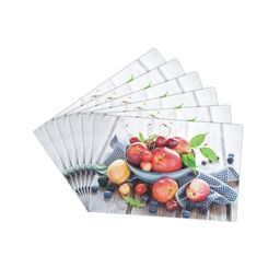 Dakshya Industries Grey 6 Pieces Rectangular Table Placemats image 3