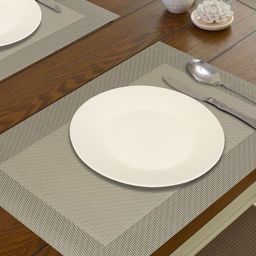 HOKIPO Set of 6 Textured & Colourblocked Table Placemats image 3