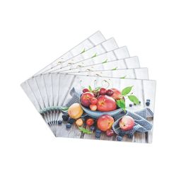 Dakshya Industries Grey 6-Pieces Rectangular Table Placemats image 4