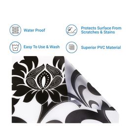 Dakshya Industries Black 6-Pieces Rectangular Table Placemats image 5