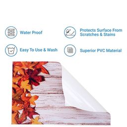 Dakshya Industries Pink 6-Pieces Rectangular Table Placemats image 5