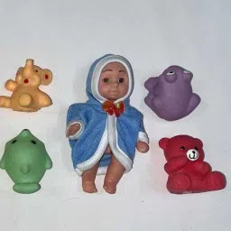 Sonu Dolls With 4 Chu chu Animal Squeezy Toys For Kids-2