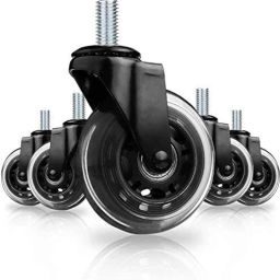 Office Chair Screw Stem Caster Wheels Swivel Furniture Caster-image-64