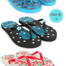 Daily Use Comfortable Stylish Trending Slippers For Women and Girl (Pack Of 3) Women Slippers-image-65