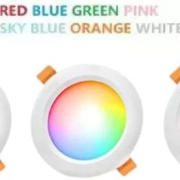 9 Watt 7 Colour in 1 (Red/Pink/Blue/Yellow/Green/Sky Blue/White) Ceiling Light Pack of 3 Recessed Ceiling Lamp-13
