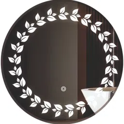 24 x 24 -Phool Pati Led Bathroom Mirror-image-34