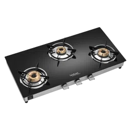 Hindware ARMO Plus Toughened Glass Top 3 Burner Manual Gas Stove (Sleek Body Design, Black)-picture-46